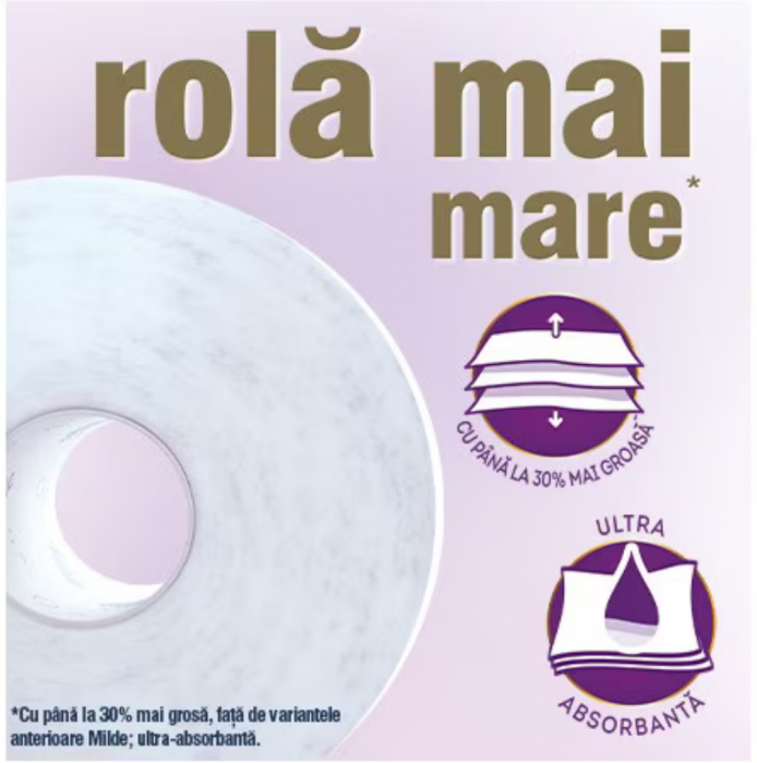 Hartie igienica Milde Relax Purple, 3 straturi, 16 role [2]
