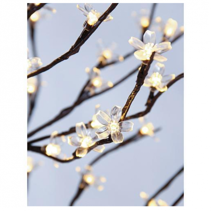 Instalatie luminoasa de craciun in forma de cires cu 192 led-uri, 180 cm, negru, 230V, IP44, Magic Home [2]