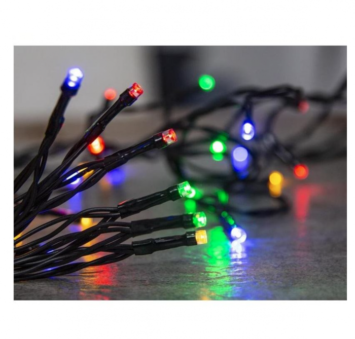 Instalatie luminoasa Strend Pro MagicHome, Multicolor, 48 led, 3.5m, 3xAA, 8 functii, Timer,exterior IP44 [2]