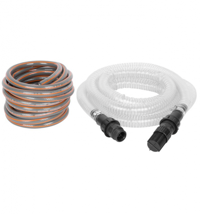 Kit pompa de gradina cu accesorii, Strend Pro MJP1000 Inox, 1000W, 57 l/min, IPX4 [2]