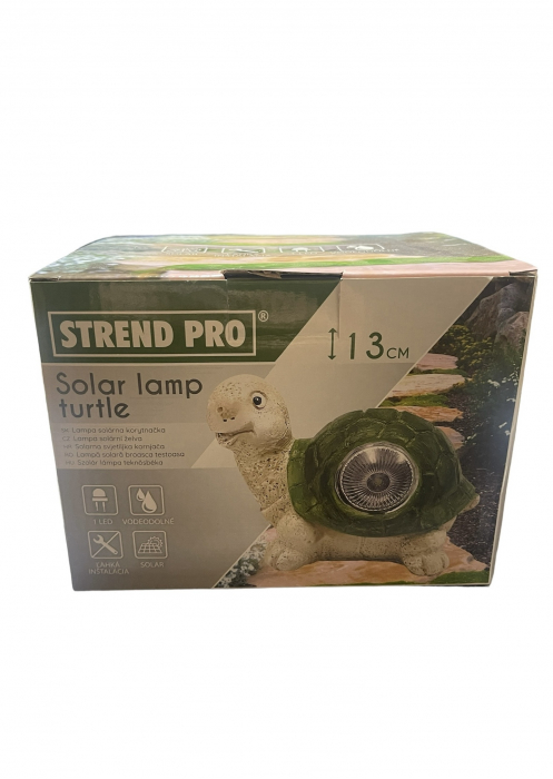 Lampa solara pentru gradina in forma de broasca testoasa 17x13.5x13 cm, Strend Pro [6]