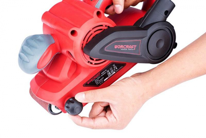 Masina de slefuit cu banda abraziva, 810 W, 76x533 mm, Worcraft [5]