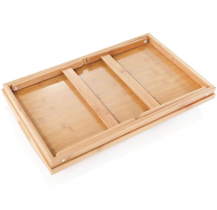 Masuta bambus, pentru servire la pat, lungime 50 cm x latime 30 cm, Quttin [4]