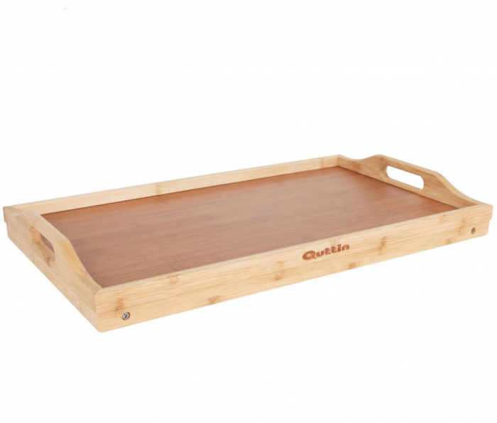 Masuta bambus, pentru servire la pat, lungime 50 cm x latime 30 cm, Quttin [3]