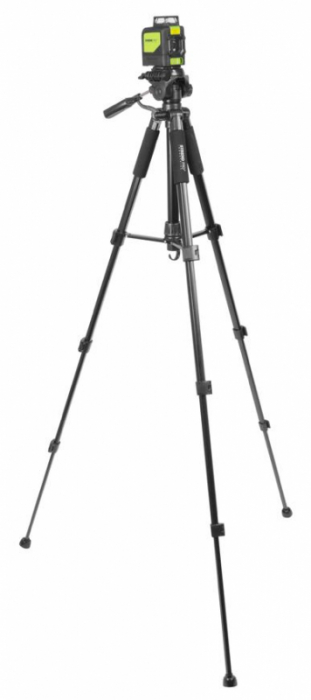 Nivela laser, cu trepied 1.5 m, cap rotativ 360 grade, husa, 4xAA, 35 m [2]