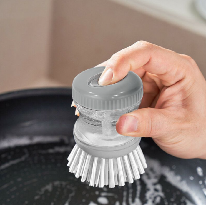 Perie de vase cu rezervor pentru detergent, Quttin, 9 x 5.5cm [5]