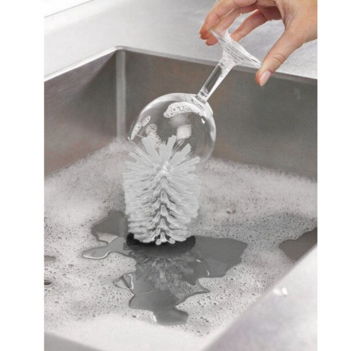 Perie din plastic pentru spalat pahare, 9x16.5 cm [2]