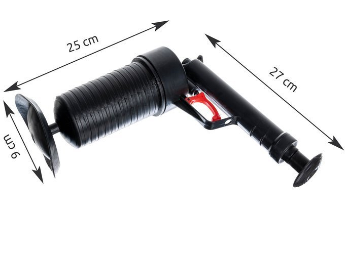 Pistol pentru curatarea tevilor cu aer comprimat, 4 capete, 25x9x27 cm [2]