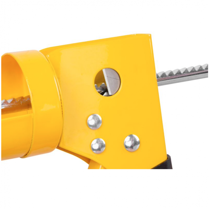 Pistol pentru silicon, metalic, galben, profesional, 225mm, Strend Pro [2]