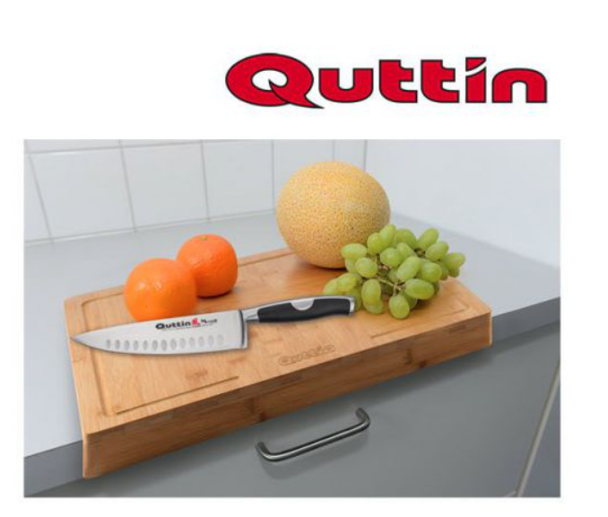 Tocator din Bambus pentru Blatul de Bucatarie Quttin 35 x 25 x 1,2 cm [2]