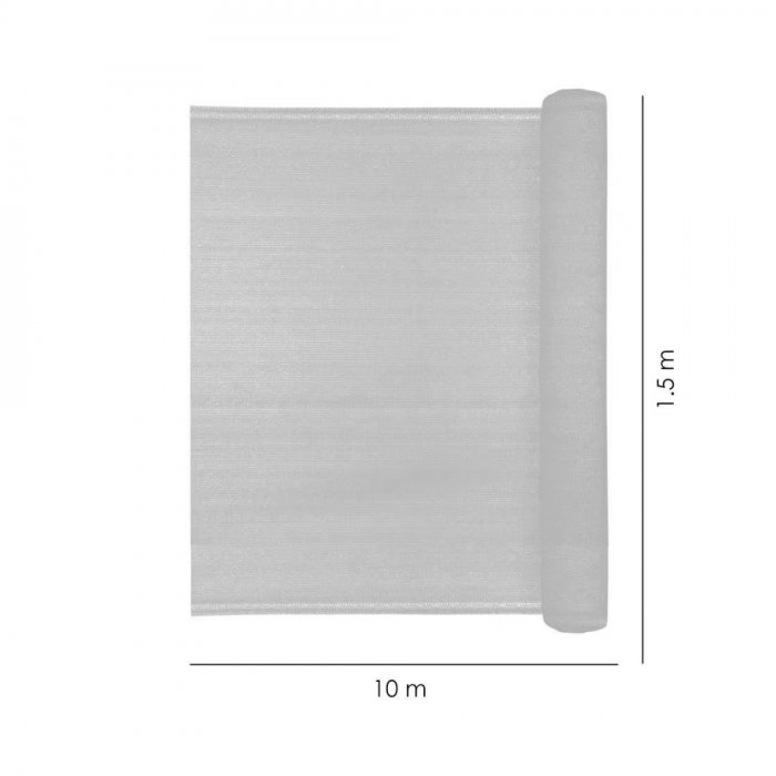 Plasa de umbrire, HDPE, 230 g/mp, grad de umbrire 95%, antracit, 10x1.5 m [2]