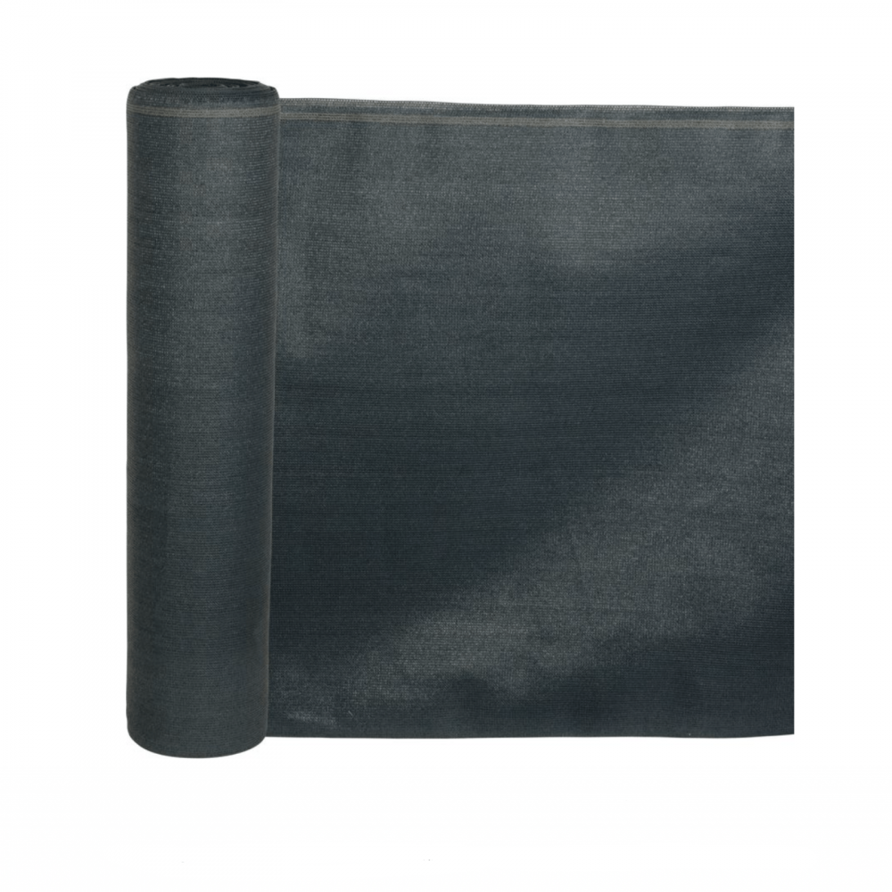 Plasa de umbrire si antivant Strend Pro, 1.8x10 m, HDPE, 230 g/m², 95% opacitate, antracit [1]