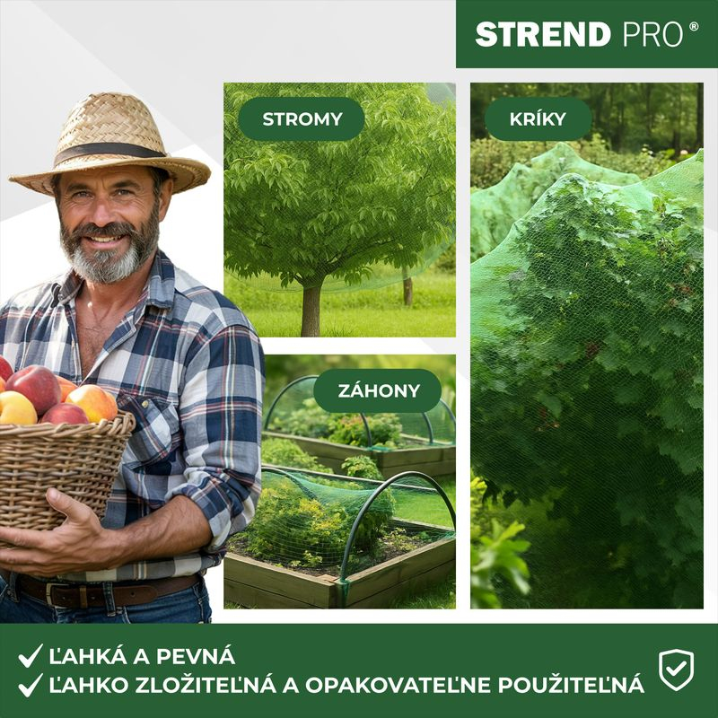 Plasa pvc contra pasarilor, verde, 4x20 m, Strend Pro [5]