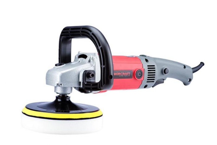 Polizor unghiular pentru polisat cu turatie reglabila, 180 mm, 1400 W, WORCRAFT [10]