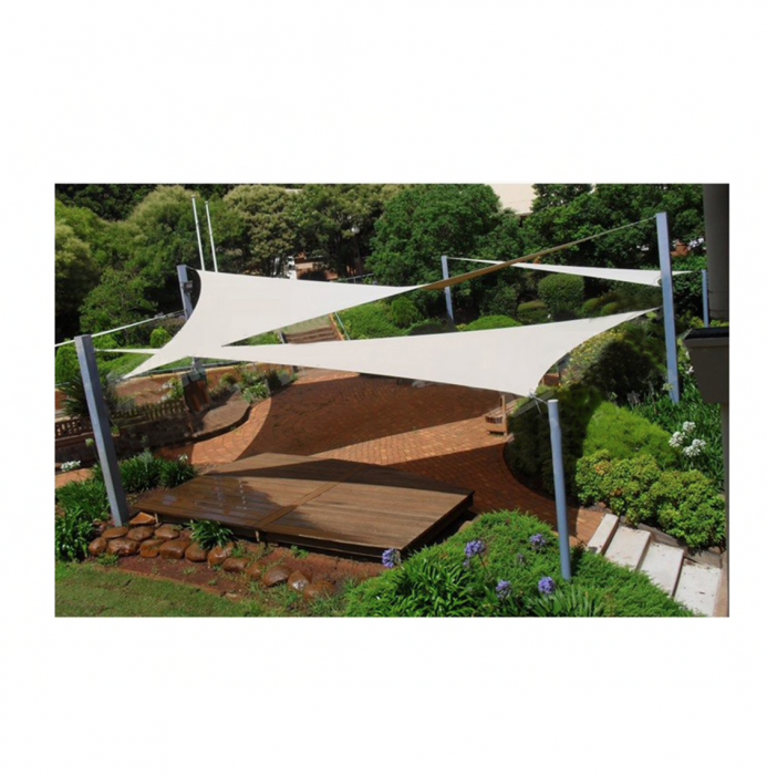 Prelata de soare, umbrire triunghiulara 3.6m x 3.6m x 3.6m [4]