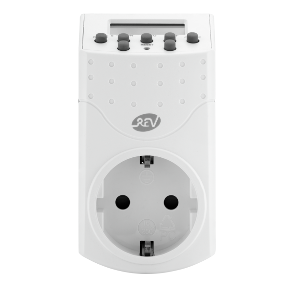 Priza programabila digitala, 16 A, 220 V, alba, Rev [2]