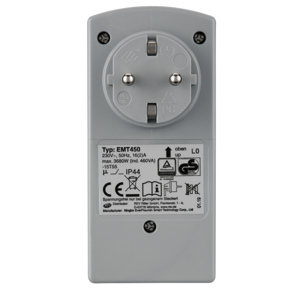 Priza programabila mecanic pentru exterior, IP44 [6]