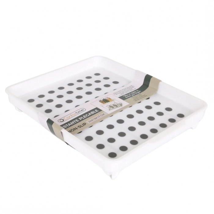 Raft mic, pliabil, pentru organizare in bucatarie, baie, lungime 24 x latime 19 x inaltime 17 cm Confortime [2]