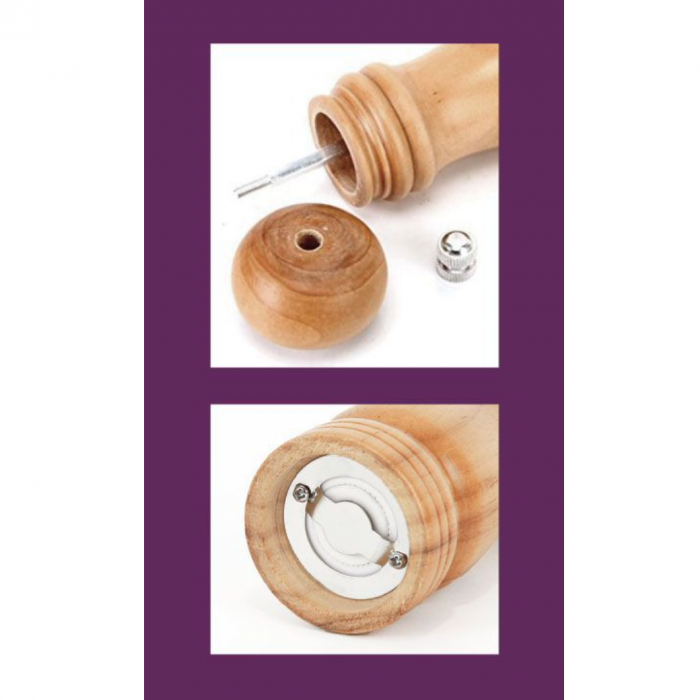 Rasnita pentru sare, piper si mirodenii din lemn, Quttin [5]