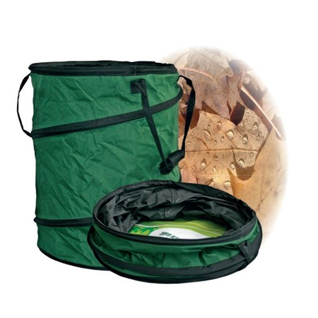 Cos pliabil pentru frunze Strend Pro B102, textil, verde, 60 l [2]