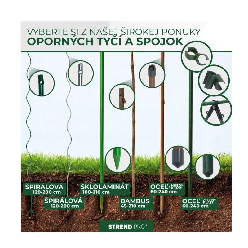 Set 10 araci bambus Garden KBT, 900 mm, pentru plante și roșii [2]