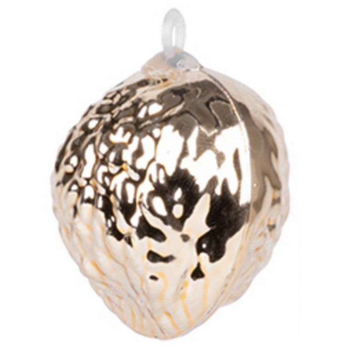 Set 16 globuri pentru bradul de craciun in forma de nuci de aur, 3 cm diametru, MagicHome [3]