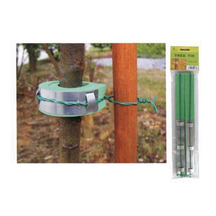 Set 2 buc legaturi pomi, Strend Pro Cushion 30cm, cu protectie de burete pentru pomii tineri [2]
