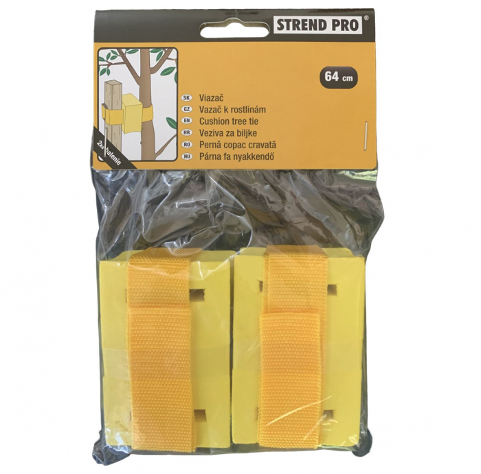 Set 2 buc legaturi pomi, Strend Pro GreenGarden 64cm, cu protectie de burete pentru pomii tineri [2]