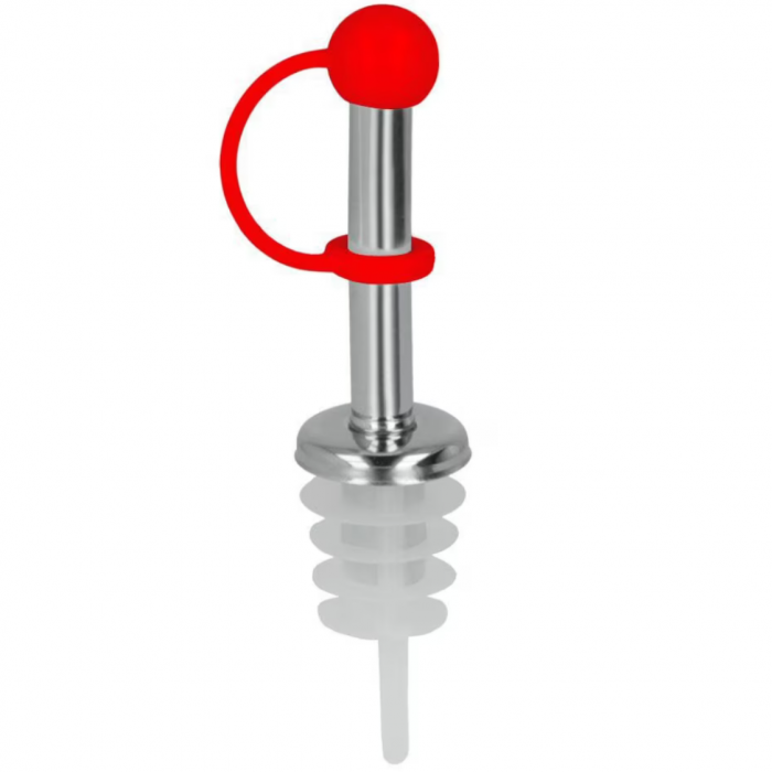 Set 2 dopuri cu picurator pentru ulei si otet din otel inoxidabil, Quttin [3]