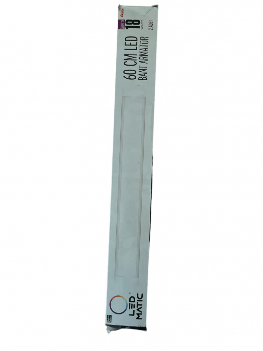 Set 2 Lampi 18W, lungime 60 cm, alba cu carcasa de plastic, NO-VO [5]