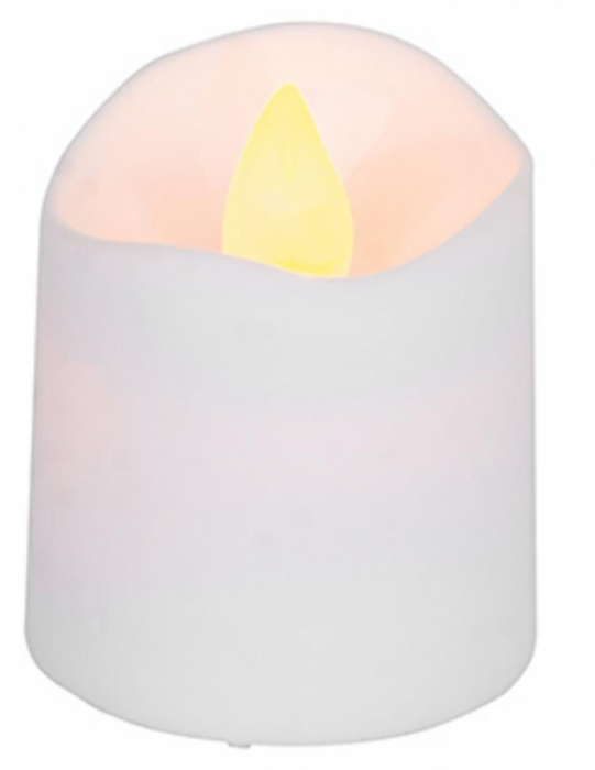 Set 4 lumanari led albe cu lumina calda si efect de flacara, 3,8x5 cm, MagicHome [2]