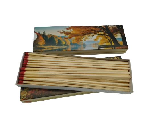 Set 45 chibrituri lungi BRRO 20 cm pentru aprindere soba, semineu, gratar si trabucuri [3]