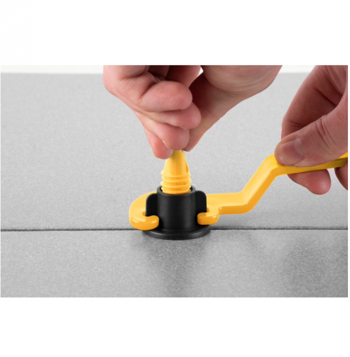 Set 50 tije refolosibile profesionale, din otel, corp galvanizat din ABS, pentru rost de 1.5 mm, sistem nivelare gresie si faianta, Strend pro [4]