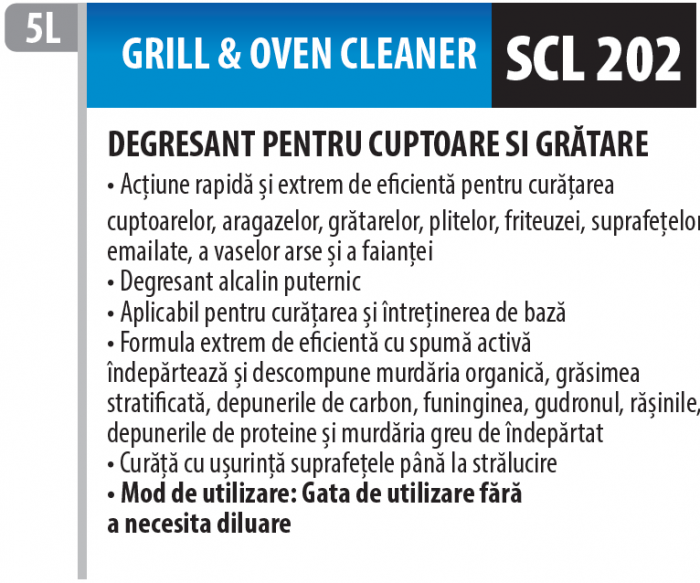 Solutie de curatare pentru gratare, cuptoare si aragazuri, 5 L, Medix Professional [2]
