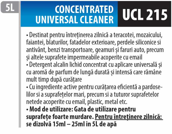 Solutie super concentrata de curatare universala, 5L, Medix Profesional [2]