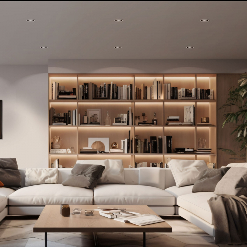 Spot led alb 10W GU10 250V IP20 FI 85x50 mm, gaura de montaj 75 mm, Spectrum [3]