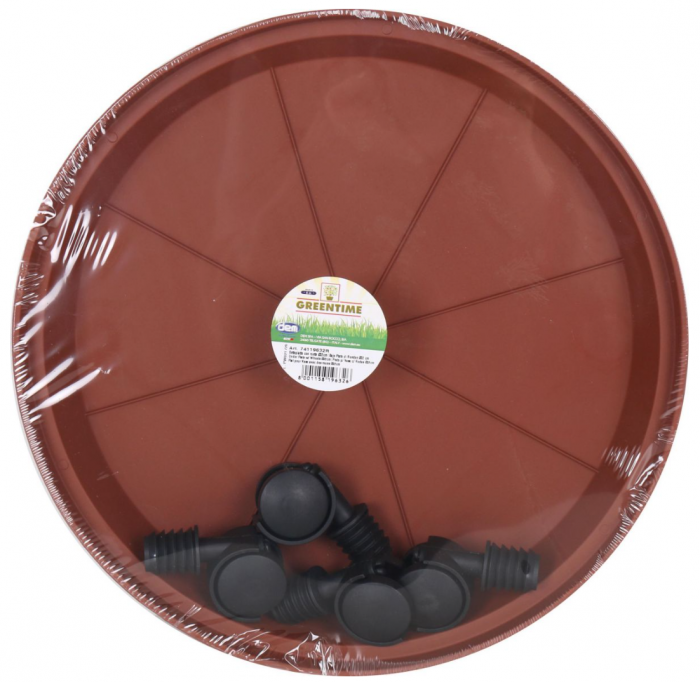 Suport cu roti pentru ghivece, 32x32x12.5cm, Dem Italia [2]