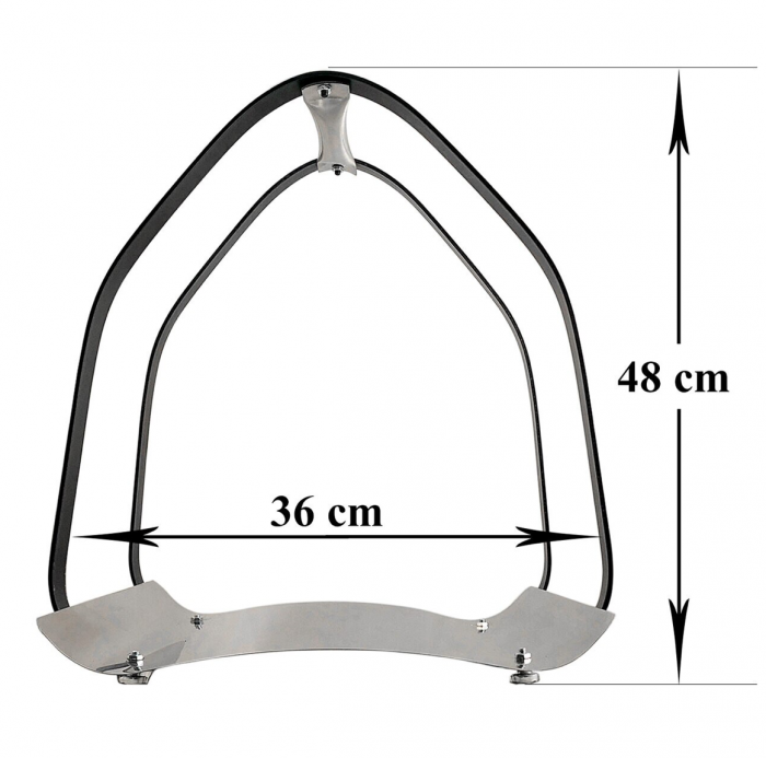 Suport INOX transportat si depozitat lemne pentru semineu/soba, 36 cm [2]
