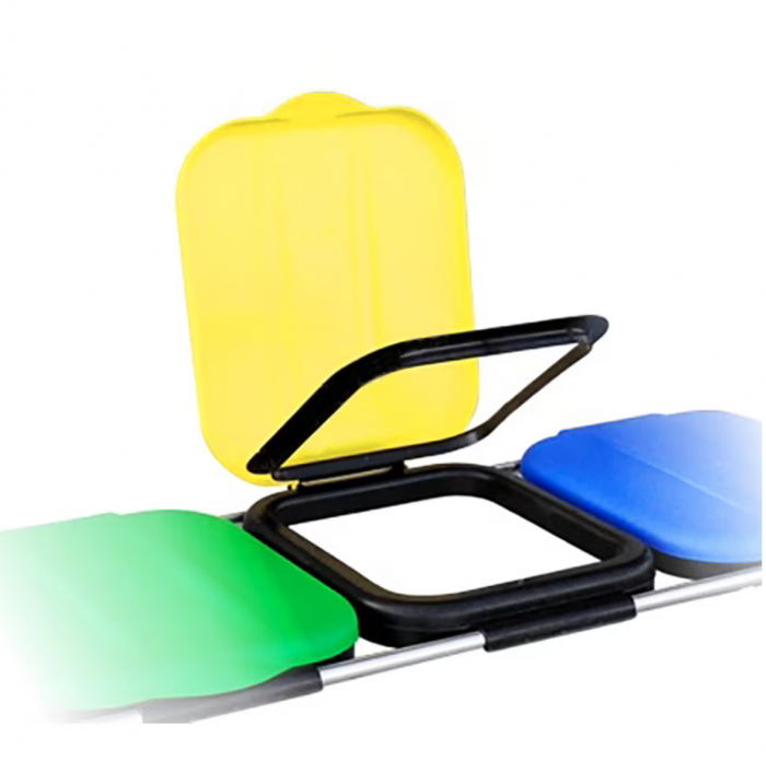 Suport pentru saci de gunoi Artex ECOFIX 3, 96 x 42 x 78 cm, pentru saci de la 20 l la 130 l, pentru colectare selectiva [2]