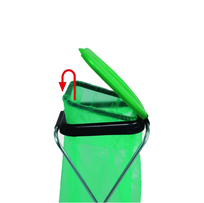 Suport pentru saci de gunoi Artex ECOFIX 3, 96 x 42 x 78 cm, pentru saci de la 20 l la 130 l, pentru colectare selectiva [4]