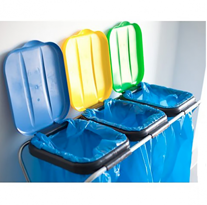 Suport pentru saci de gunoi Artex ECOFIX 3, 96 x 42 x 78 cm, pentru saci de la 20 l la 130 l, pentru colectare selectiva [3]