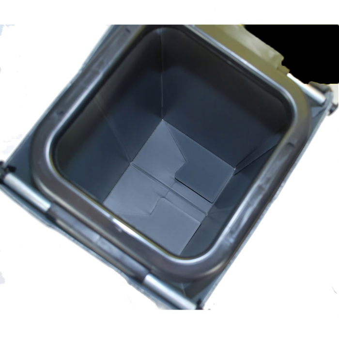Suport pentru saci de gunoi “ECOKUBE”, negru, cm 32 x 38 x 78-h, cu carcasa de protectie din polipropilena, pentru saci de la 20 l la 130 l, pentru colectare selectiva [7]