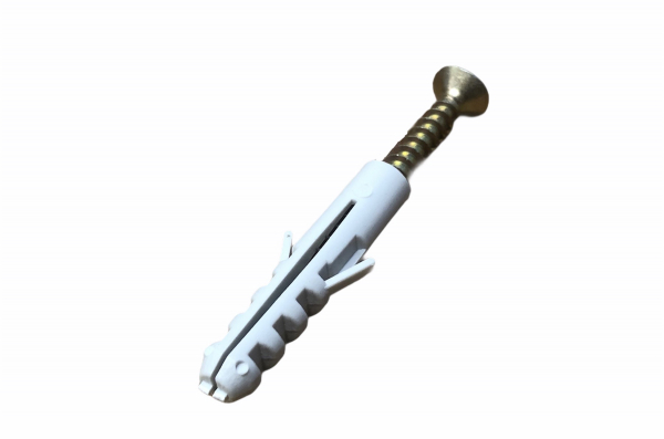 Set 100 de bucati dibluri cu surub, universal FY8, polipropilena, gri - Unifix [2]