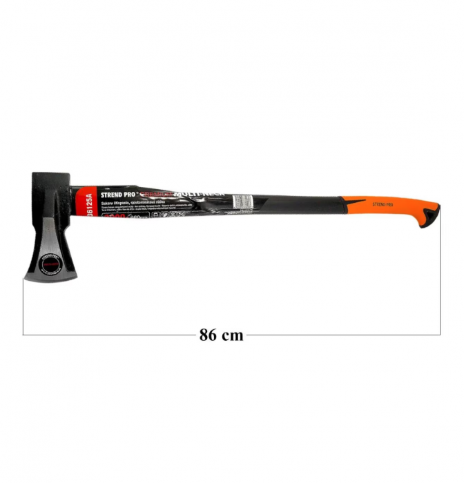 Topor pentru despicat, coada fibra, 2 kg, 80 cm, Strend Pro [4]