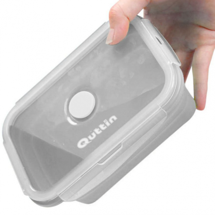 Caserola pliabila din silicon cu capac pentru microunde, 360 ml, Quttin [3]