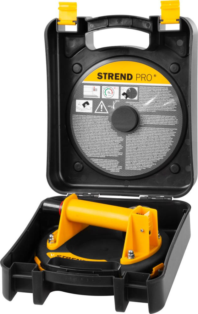 Ventuza pentru transport si montat parbrize, geamuri, placi marmura, granit, Strend Pro, cu manometru, 1 brat, max 120 kg, 20 cm [3]