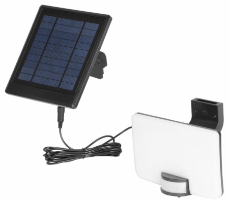 Proiector cu panou solar Strend Pro LED, 10 + 1W, 1500 lm, IP44, senzor miscare, lumina naturala 4000K [1]