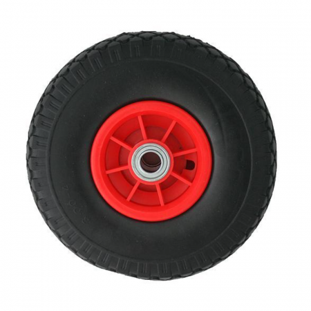 Echipamente pentru transport/ridicat - Roata plina pentru carucioare Strend Pro HT2500 PU 3.00-4, cu rulment