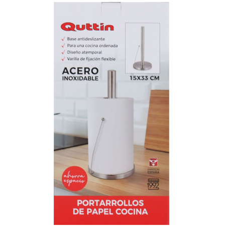 Suport din inox cu element de fixare pentru prosoape de bucatarie, 33x15 cm [1]