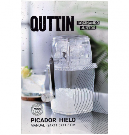 Aparat portabil de maruntit, gheata manual, otel inoxidabil si plastic, Quttin [2]